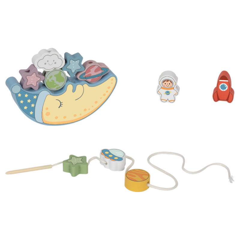 2 In 1 Balance & Lacing Set - Space