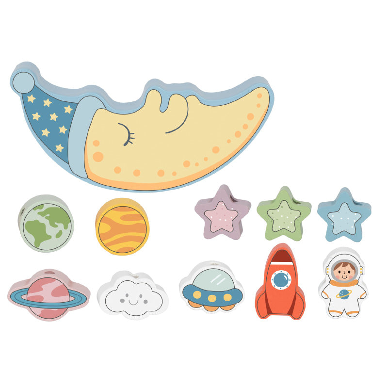 2 In 1 Balance & Lacing Set - Space