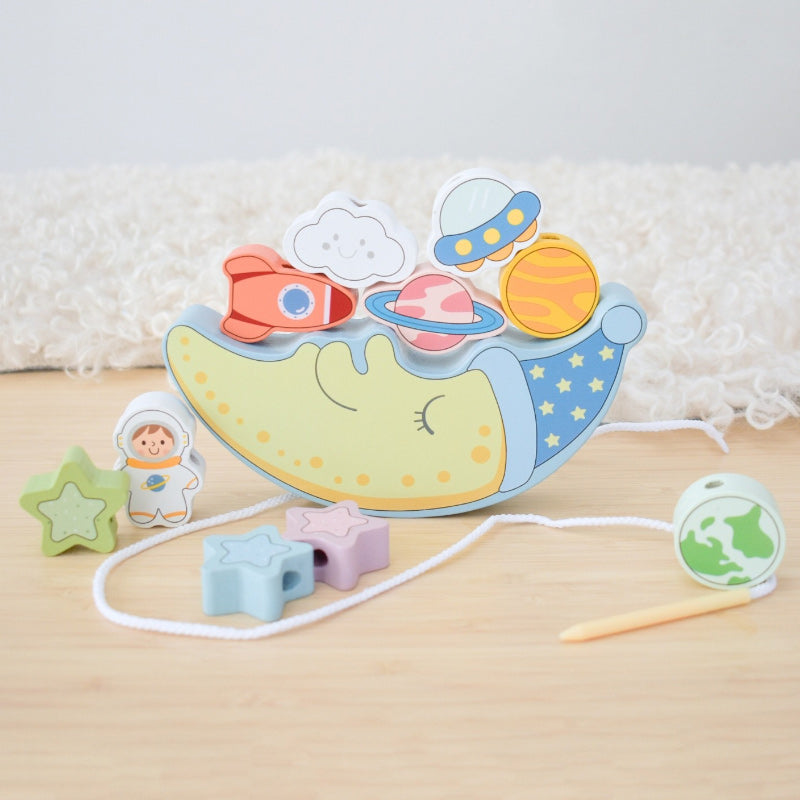 2 In 1 Balance & Lacing Set - Space