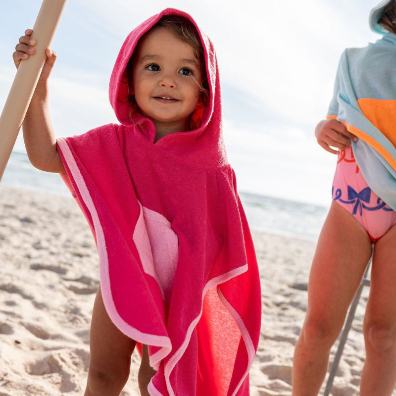 Acorn Hooded Towel - Pink