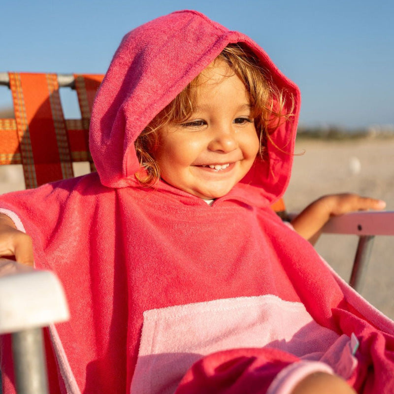 Acorn Hooded Towel - Pink