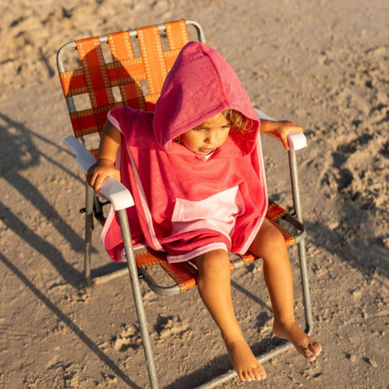 Acorn Hooded Towel - Pink
