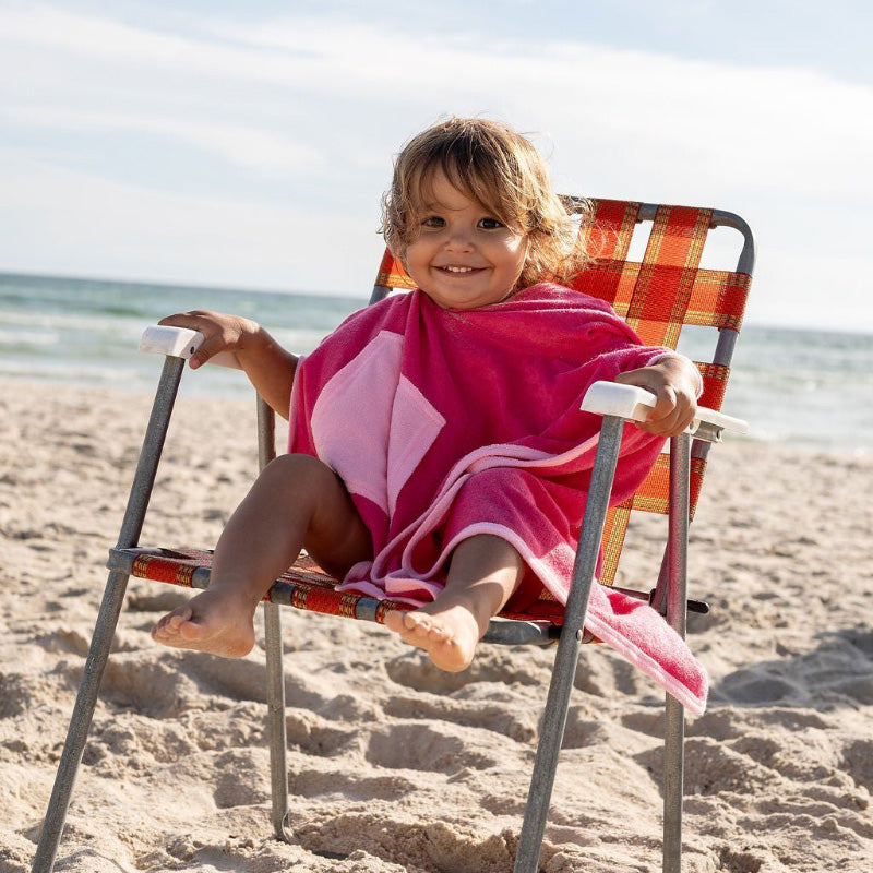 Acorn Hooded Towel - Pink