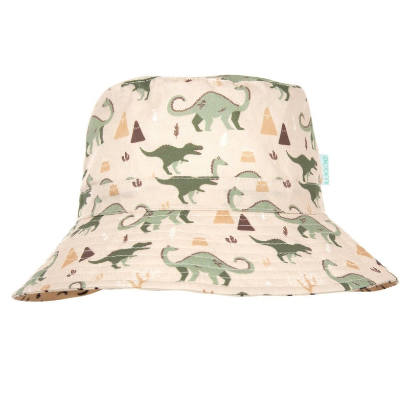 Acorn Bucket Hat - Dino Delight Natural Green
