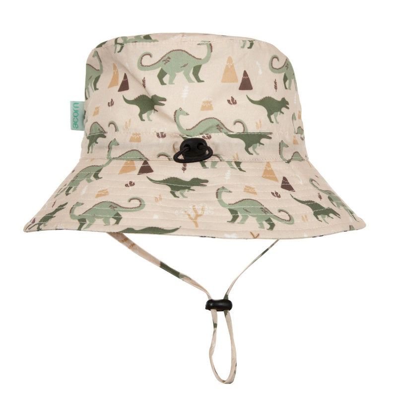 Acorn Bucket Hat - Dino Delight Natural Green