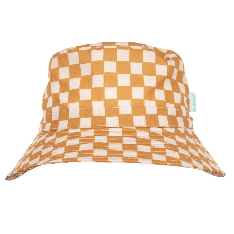 Acorn Bucket Hat - Checkmate Caramel Cream