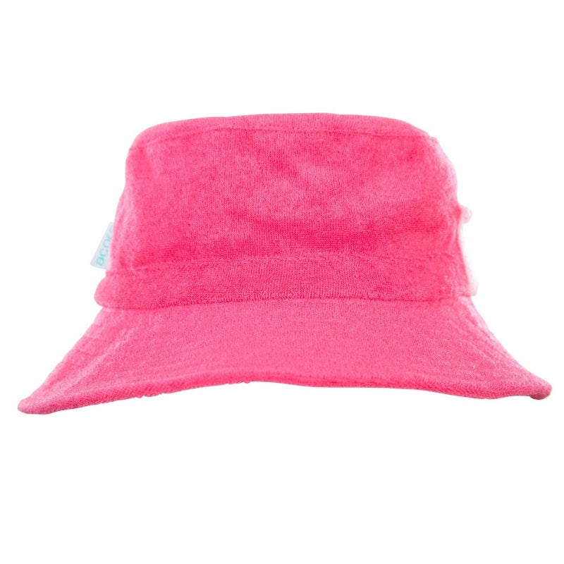 Acorn Towelling Bucket Hat - Pink