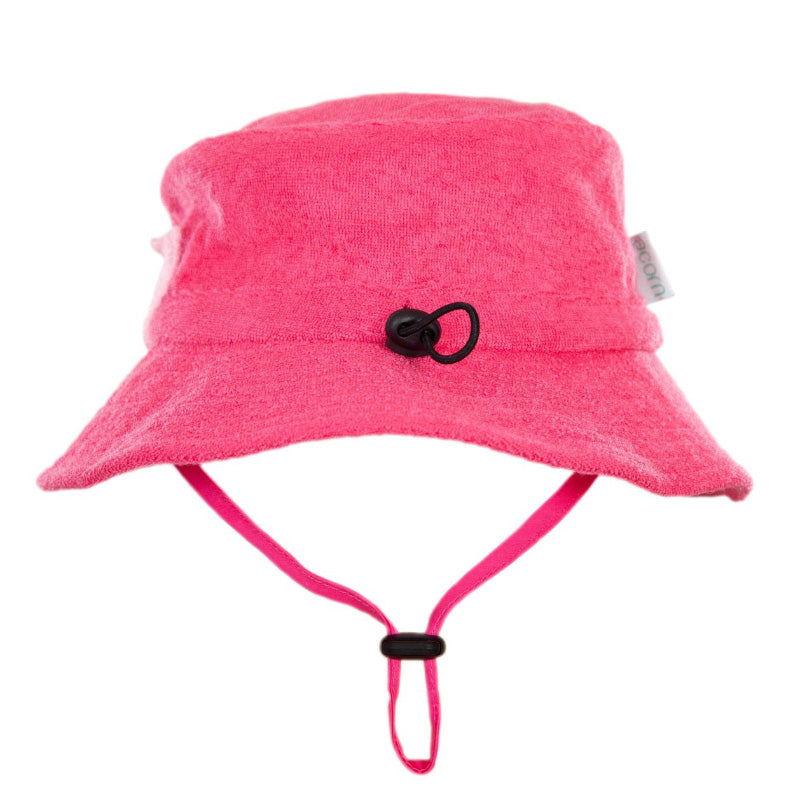Acorn Towelling Bucket Hat - Pink