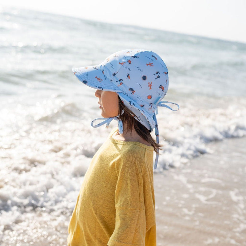 Acorn Swim Flap Hat - Sea Life