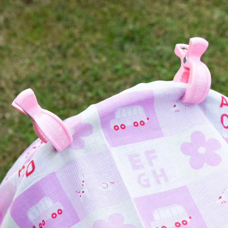 Pram Clips 2PK - Pink