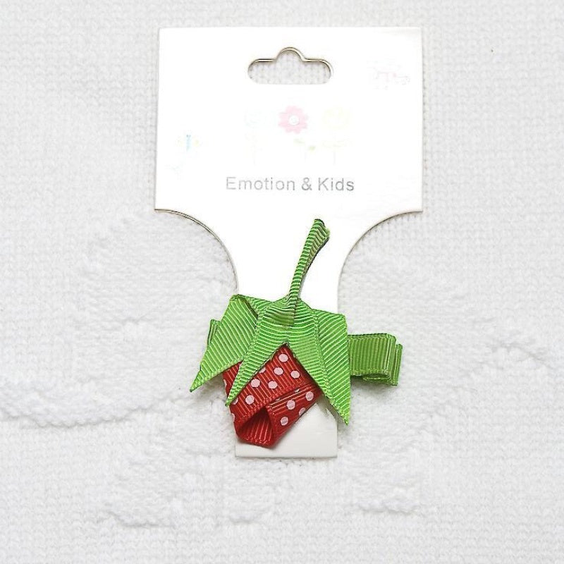 Bow Clip - Strawberry