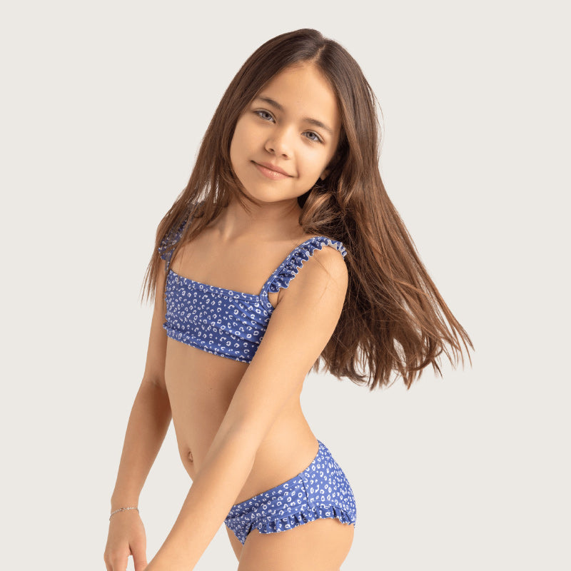 Swim Essentials Bikini - Blue Leopard