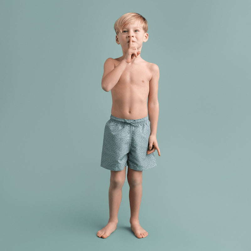 Swim Essential Swim Shorts - Green Leopard