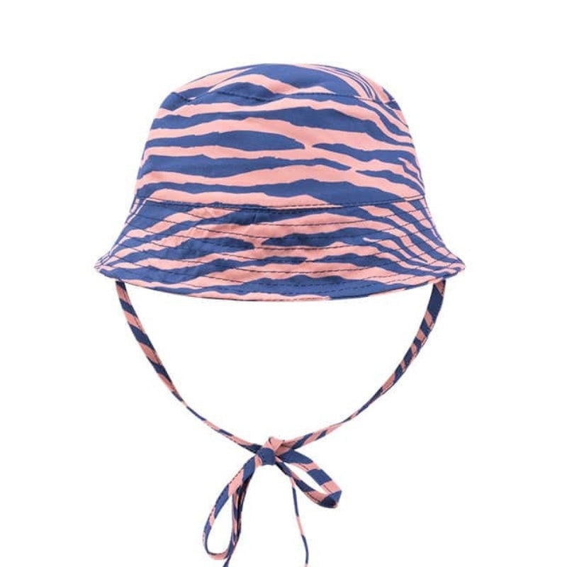 Swim Essentials Sun Hat - Blue Orange Zebra