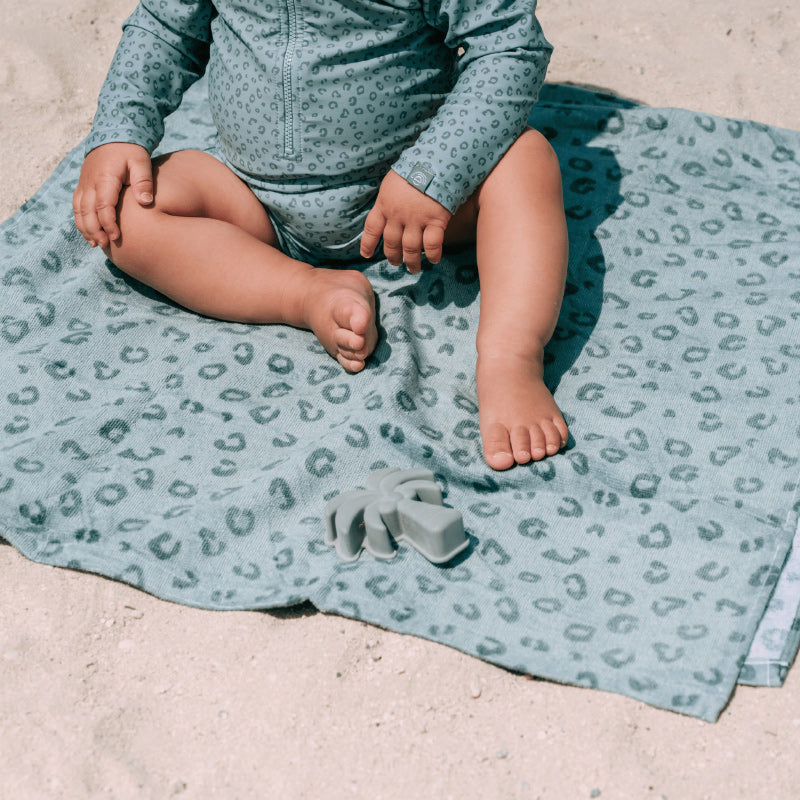 Swim Essentials Beach Towel - Blue Leopard
