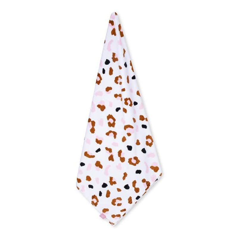 Swim Essentials Beach Towel - Khaki Leopard