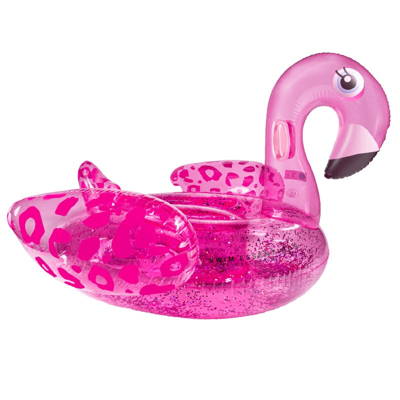 Swim Essentials XXL Animal Float - Neon Flamingo Leopard