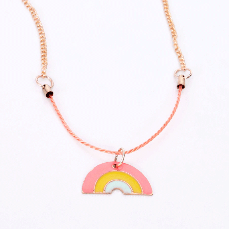 Enamel Necklace - Rainbow