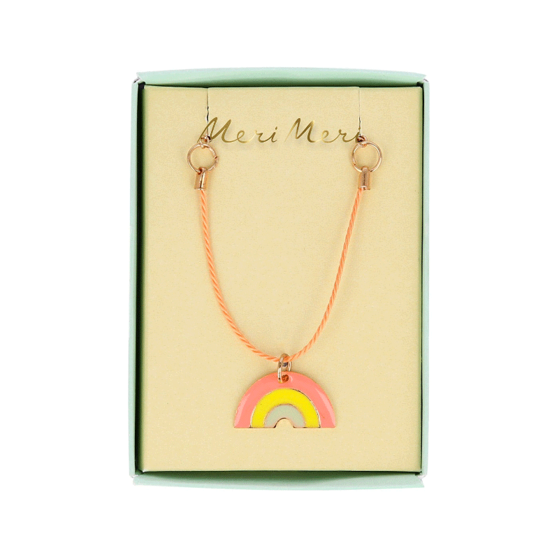 Enamel Necklace - Rainbow