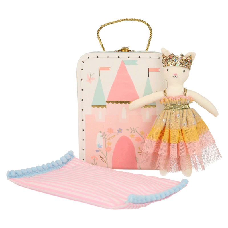 Mini Suitcase Doll - Castle & Princess Cat