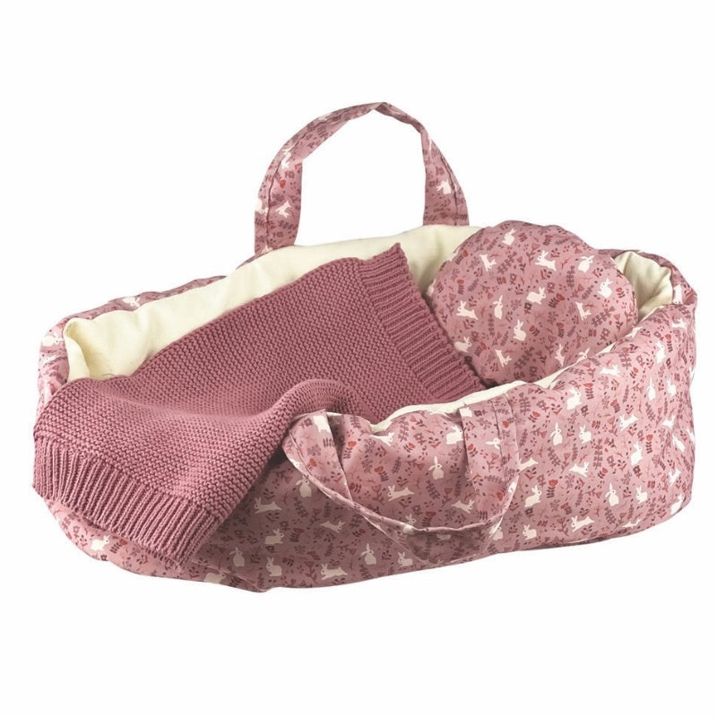 Egmont Dolls Soft Carry Cot - Dusky Pink