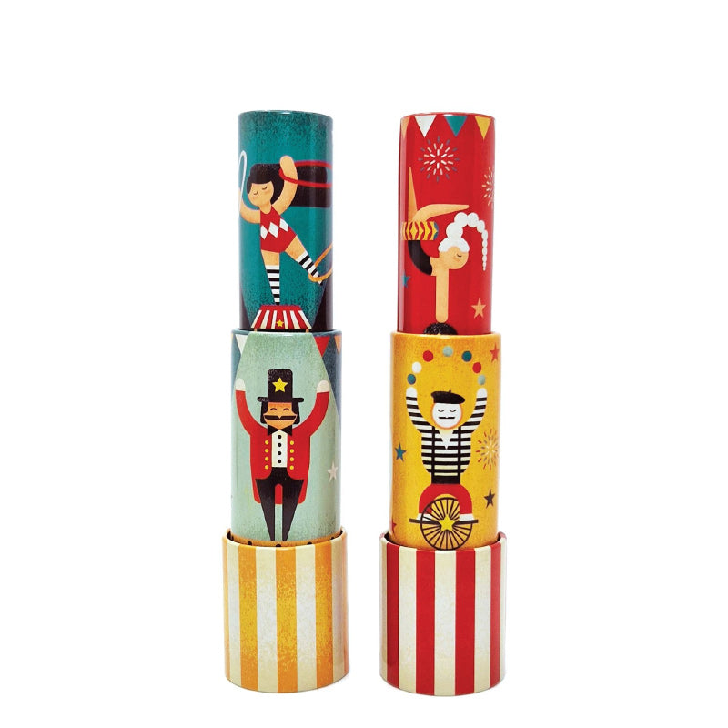 Tin Telescopic Kaleidoscope - Circus Assorted