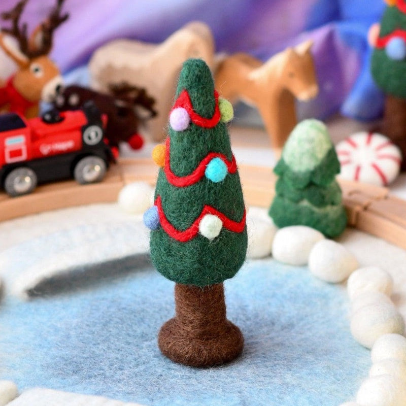 Felt Christmas Tree With Colourful Dots