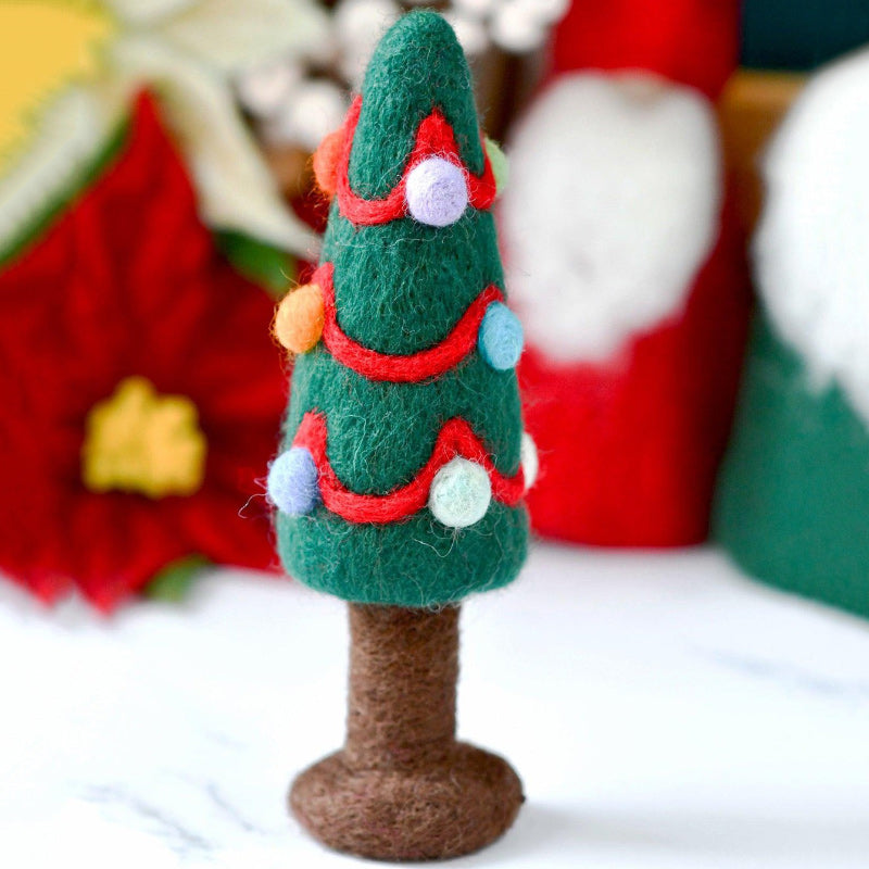 Felt Christmas Tree With Colourful Dots