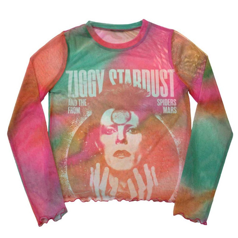 David Bowie Ziggy Mesh Top - Orange