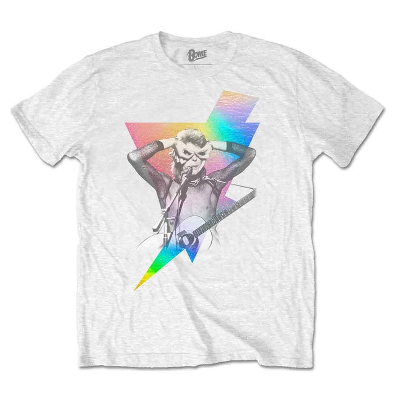 David Bowie Unisex T-Shirt - Holographic Bolt