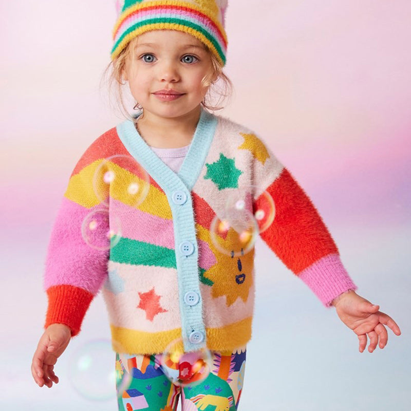 Halcyon Nights Knit Cardigan - Rainbow Valley