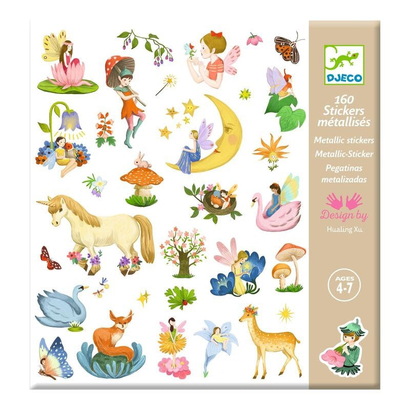 Djeco 160 Stickers Metallic - Fantasy