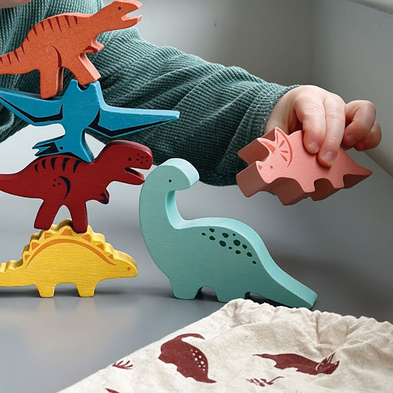 Happy Stacking Dinosaurs Set In Bag