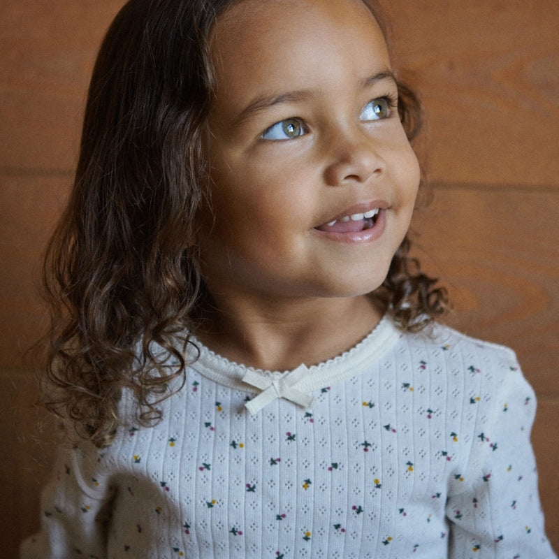 Nature Baby 2PC LS Pj Set - Pointelle Aster Floral