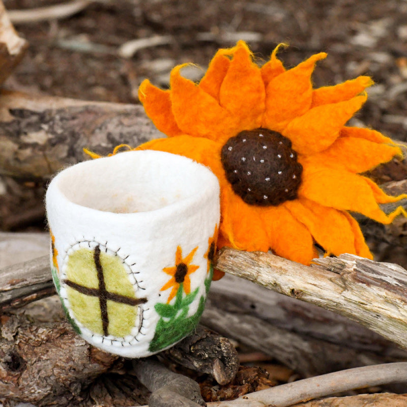 Felt Fairies and Gnomes House - Sunflower