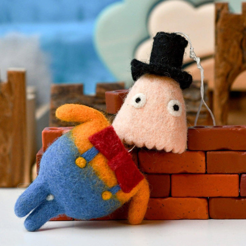 Felt Humpty Dumpty Marionette Puppet Toy