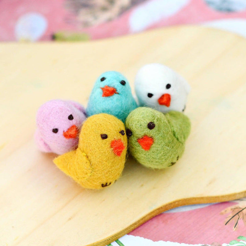 Felt Colourful Chicks - Assorted