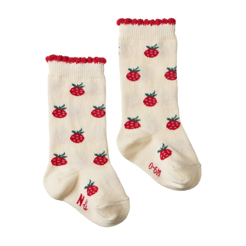 Nature Baby Organic Cotton Socks - Raspberries