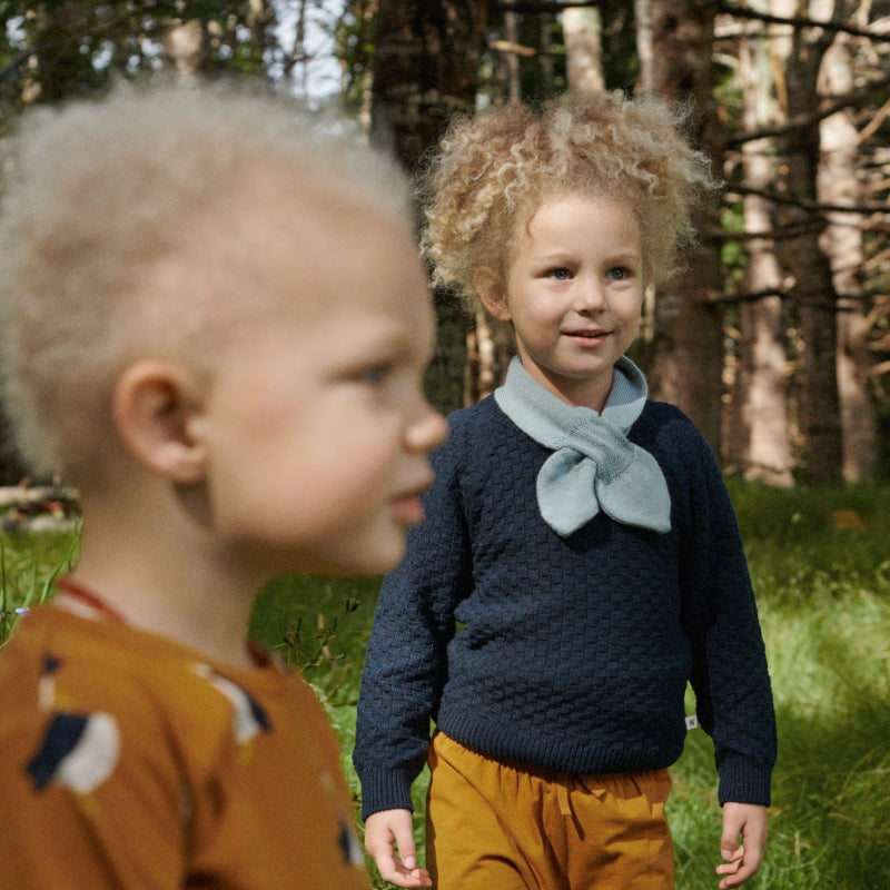 Nature Baby Billy Jumper - Navy Basket Knit
