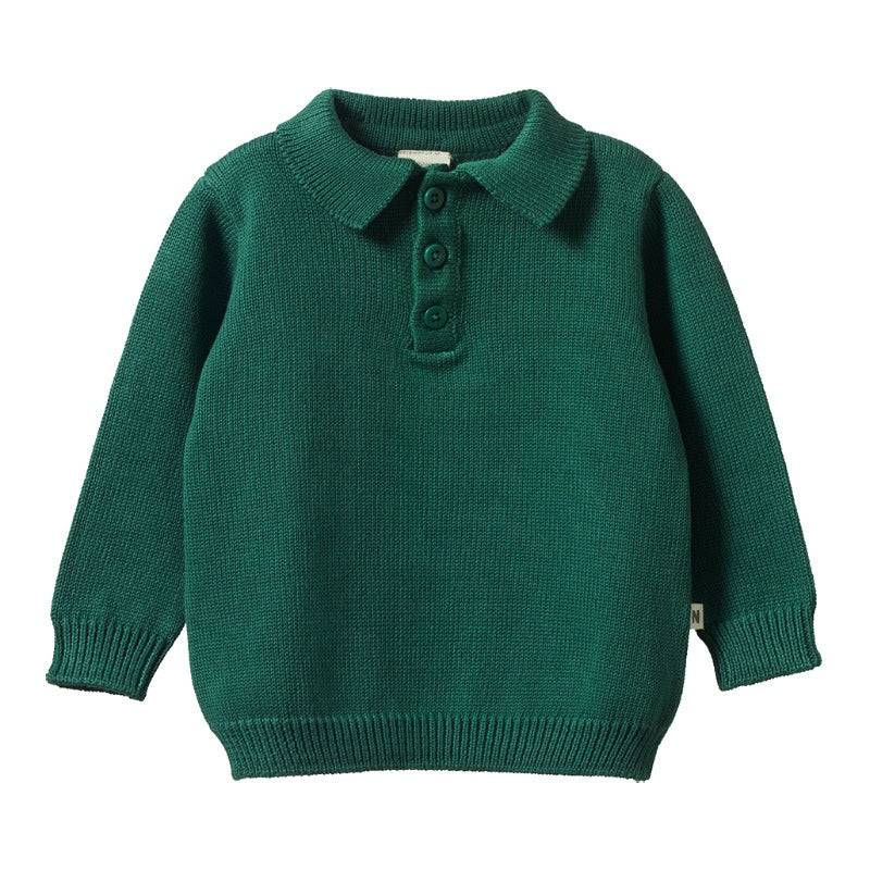 Nature Baby Grandpa Jumper - Pine