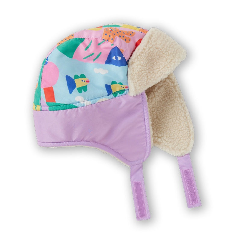 Halcyon Nights Sherpa Trapper Hat - Rainbow Valley