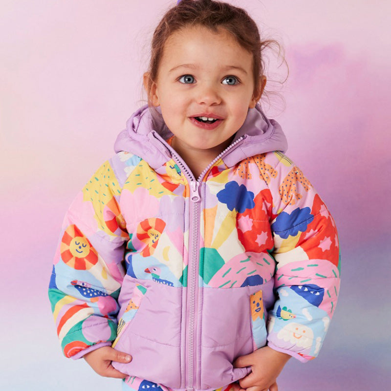 Halcyon Nights Kids Puffer Jacket - Rainbow Valley