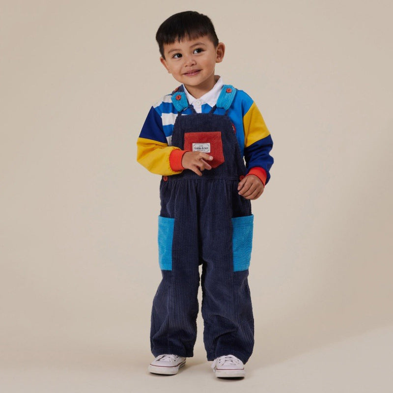 Goldie & Ace Sammy Cord Overalls - Colour Block