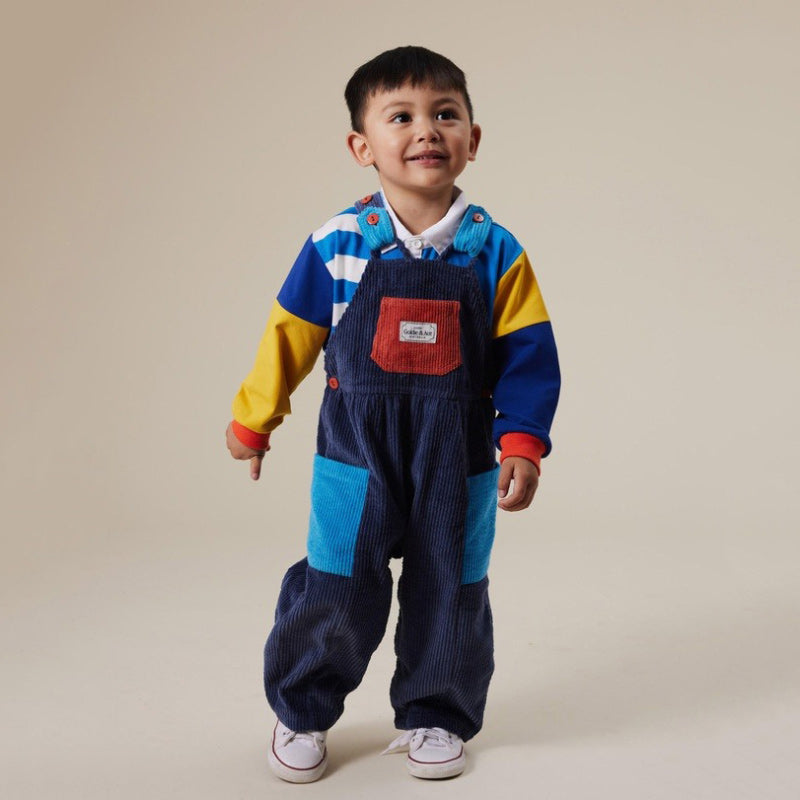 Goldie & Ace Sammy Cord Overalls - Colour Block