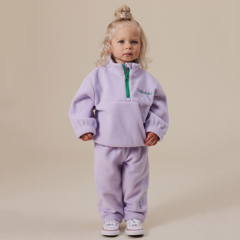 Goldie & Ace Bobbi Fleece Sweater - Lilac
