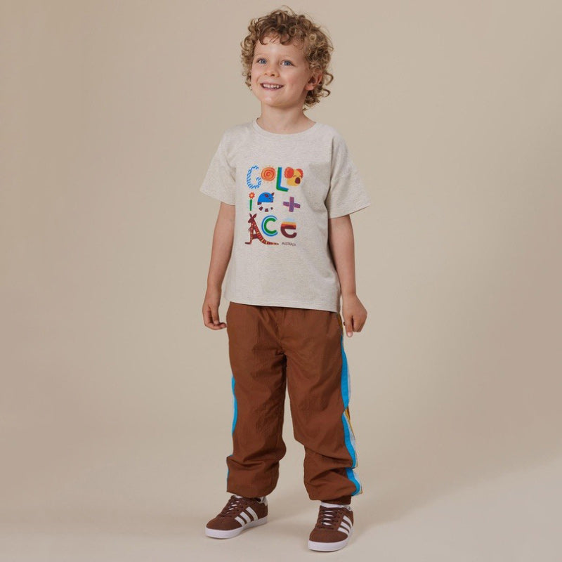 Goldie & Ace Retro Lightweight Sporty Pants - Brown