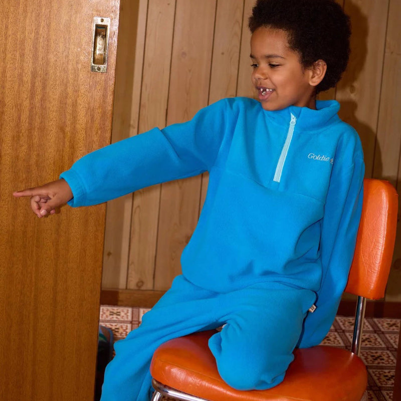 Goldie & Ace Bobbi Fleece Sweater - Lake