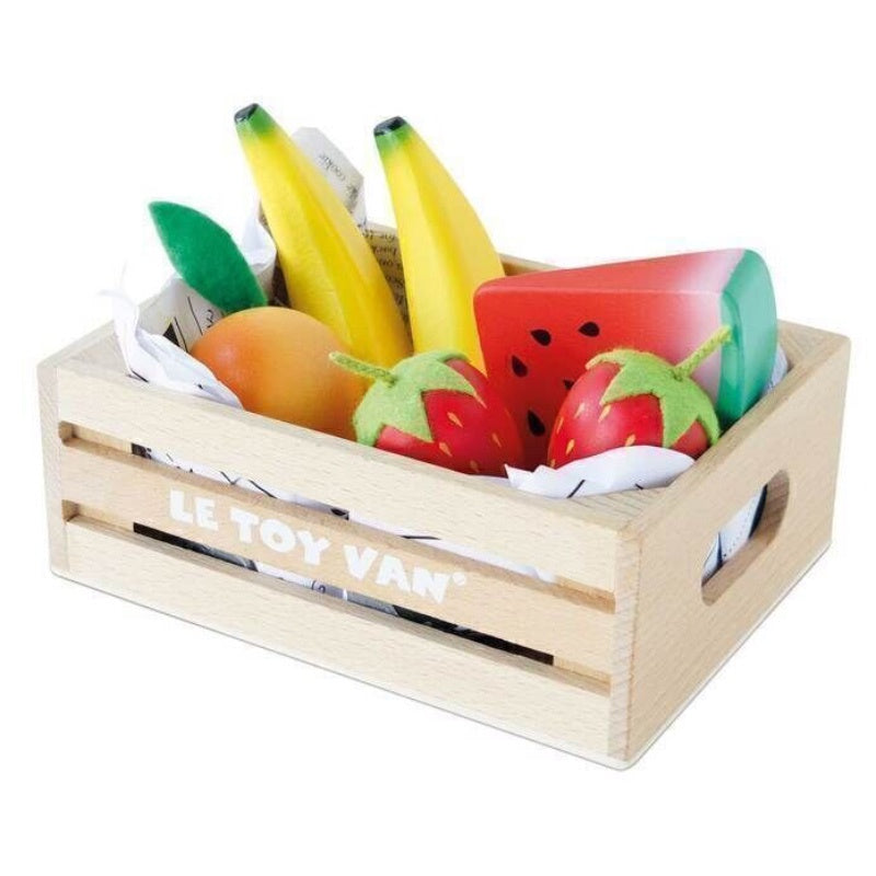 Smoothie Fruit Wooden Market Crate - 7PC
