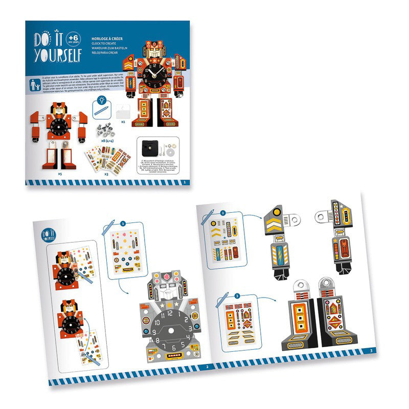 Djeco Do It Yourself Robotime Clock