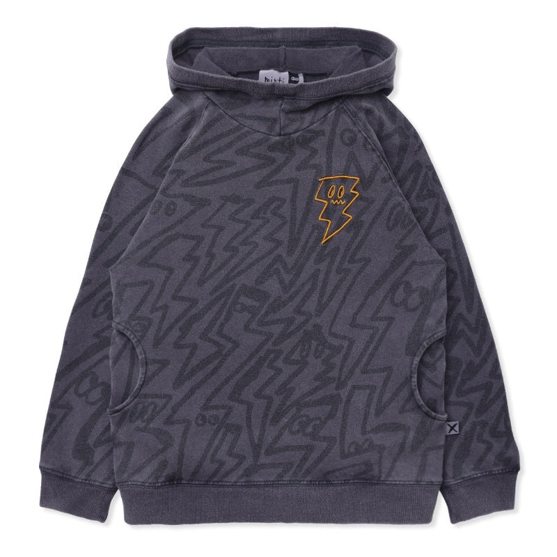 Minti Bolt Hood - Grey Wash